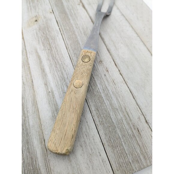 Vintage Flint Arrowhead Stainless USA Small Serving Meat Fork Small 11" USA - Picture 3 of 8